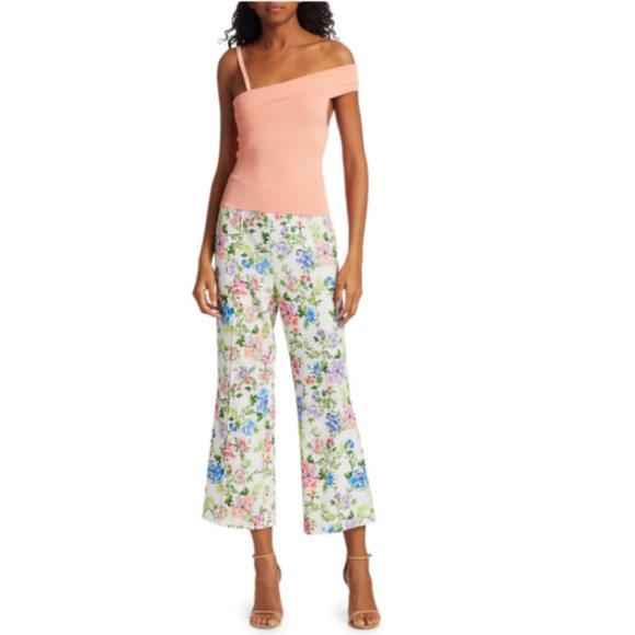 Alice + Olivia Lorinda Floral Ankle Pant 6 - Picture 2 of 15